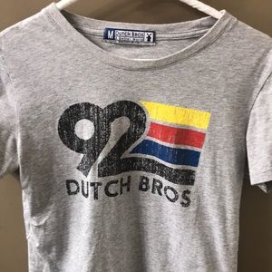 Dutch Bros ‘92 Multicolored Striped tshirt